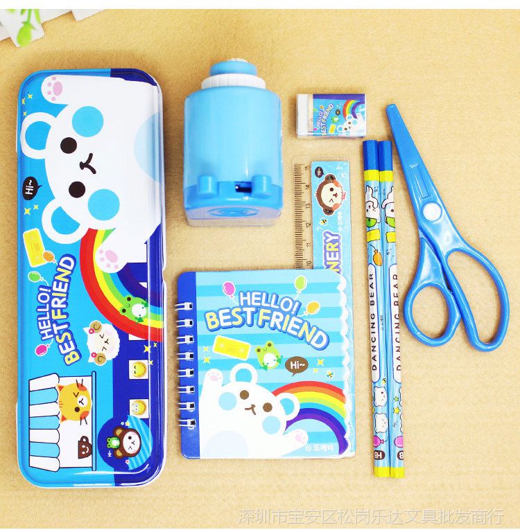 韓版卡通文具套裝 點(diǎn)亮學(xué)習(xí)樂趣，傳遞生日祝福